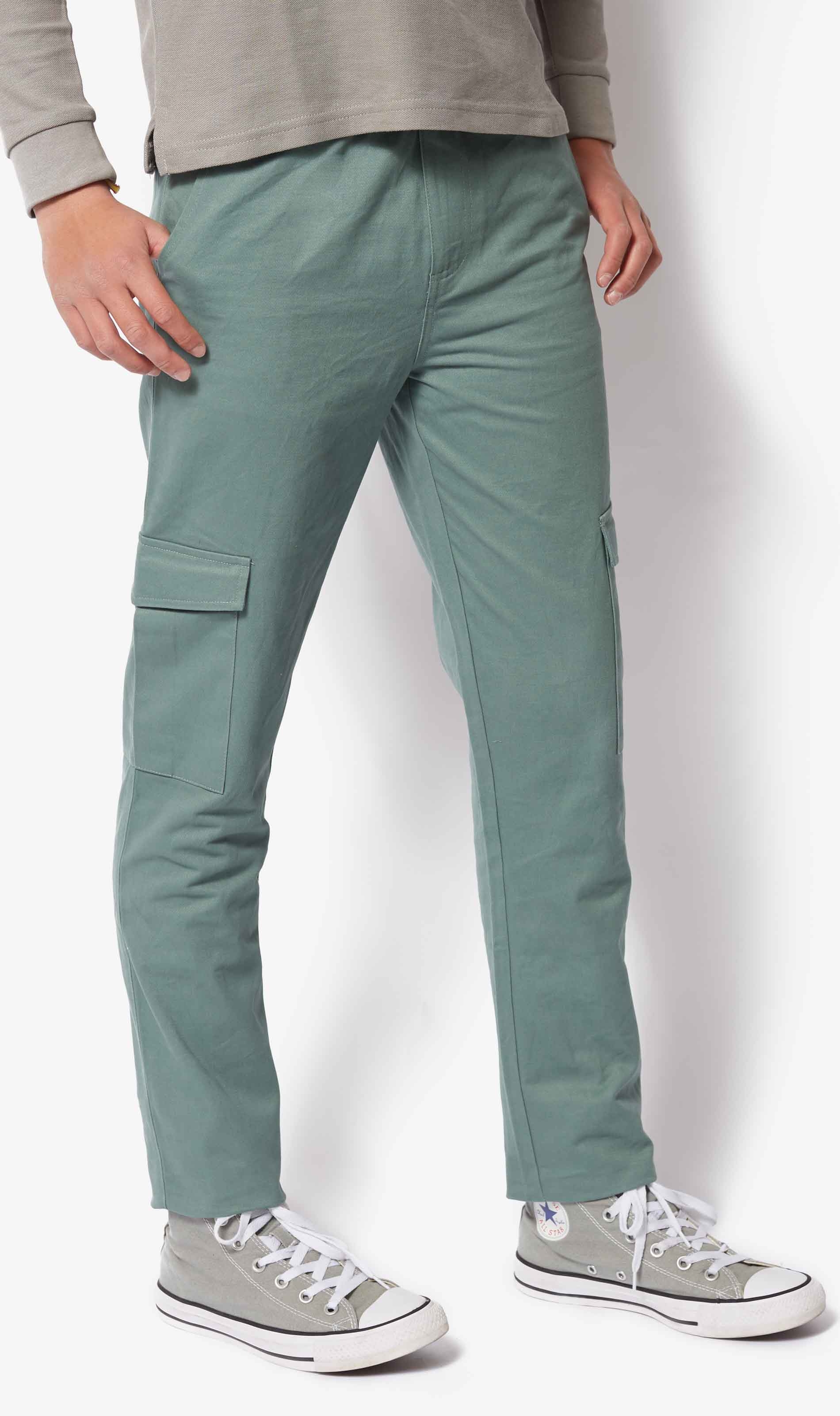 PANTALON VERDE CARGO - Bossakids