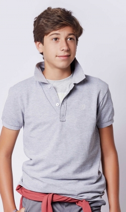 POLO GRIS MEZCLA